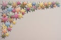 Vintage Transparent Paperstars For Christmas Greetings Or Advertising