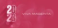 illustration of 2023 viva magenta color of the year