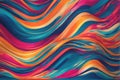 Illustration wallpaper background of colorful abstract wavy lines Royalty Free Stock Photo