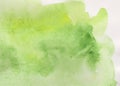 Illustration of watercolor stains, Abstract watercolor background green Royalty Free Stock Photo