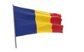 Flag of Romania Royalty Free Stock Photo