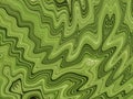 Illustration of a waving mixed green paint as background