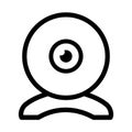 Webcam icon on white background