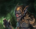 Were Bat creature concept art design - digital fantasy painting