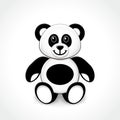 White and black panda