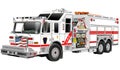 Illustration of white fire truck in Vector