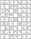 Illustration of white puzzle