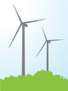 Illustration wind turbine