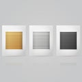 Illustration of window louvers in frame