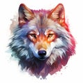 an illustration of a wolfs head Royalty Free Stock Photo