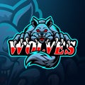 Wolves esport logo mascot design