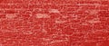 Illustration of wood grunge board with pattern of peeling red paint, old cracked plaster on wall, timber. Royalty Free Stock Photo