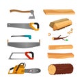 Tools for cutting wood.