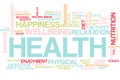 Health word cloud