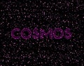 Illustration of the word `Cosmos`
