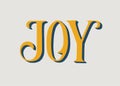 Illustration of the word Joy