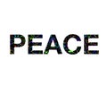 Illustration of the word peace