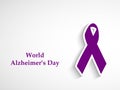 Illustration of World Alzheimer`s Day Background