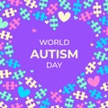 Illustration about world autism day