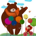 The Illustration of the World of Children's Imagination: Big Bear Friend.