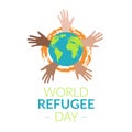 illustration of World Refugee Day