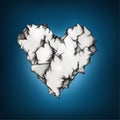 Illustration of a wrinkly heart