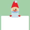 Illustration Xmas and new year vector background with smiling santa claus Royalty Free Stock Photo