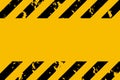 Illustration of yellow and black stripes. Symbol of hazardous and radioactive substances. Traditional background with Royalty Free Stock Photo