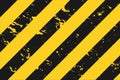 Illustration of yellow and black stripes. Symbol of hazardous and radioactive substances. Traditional background with Royalty Free Stock Photo