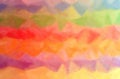 Illustration of yellow, blue, orange, red and green dry brush oil paint horizontal background. Royalty Free Stock Photo