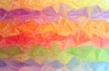 Illustration of yellow, blue, orange, red and green long brush strokes pastel horizontal background Royalty Free Stock Photo