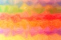 Illustration of yellow, blue, orange, red and green wax crayon horizontal background. Royalty Free Stock Photo