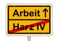 Illustration of a yellow direction sign on a white background