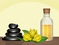 Illustration of ylang ylang oil