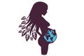 Earth pregnancy illustration