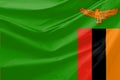 Illustration of Zambia Wavy Flag