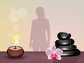 Zen stones for relaxing massage