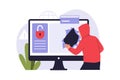 Illustration of Zero-Day Exploit Hacking Royalty Free Stock Photo