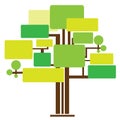 Illustrationn of tree template