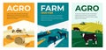 Illustrations of agriculture, farming, livestock