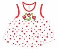 BABY GIRLS FROCKS PRINT VECTOR ART