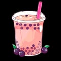 Bubble fruit tea