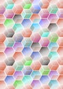 The illustrations and clipart. Abstract geometric background with cubes portrait view