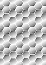 The illustrations and clipart. Abstract geometric background. Seamless pattern of hexagons. Black and white