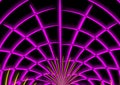 Vector image. Abstract image. Pink spider network in dark space