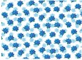 flower blue all over print vector art Royalty Free Stock Photo