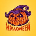 Illustrations hallowen pumpkin Design Royalty Free Stock Photo