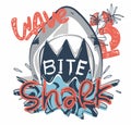 king shark t shirt print vector art