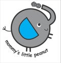 little mommys peanut animals print vector art Royalty Free Stock Photo