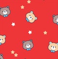 little teddy all over print vector art